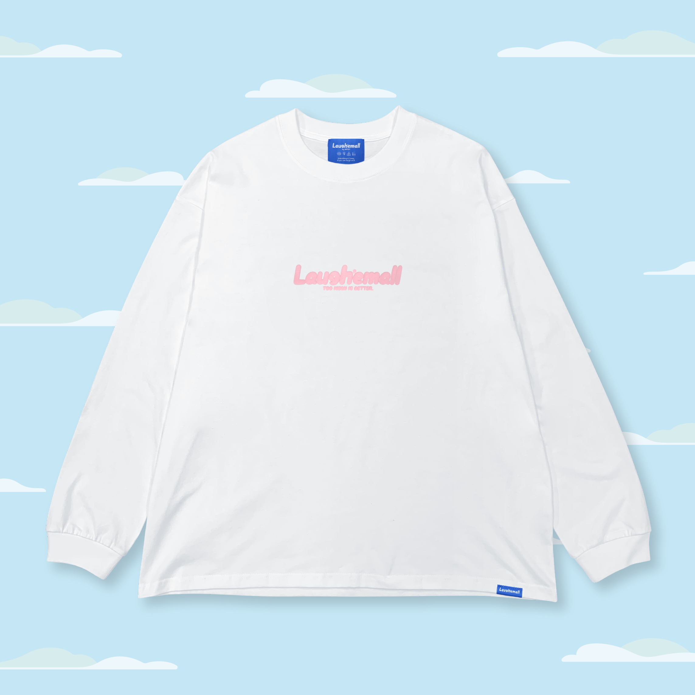 BASIC LOGO L/S TEE - PAW PINK