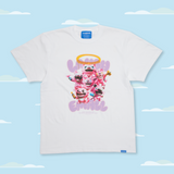 MULTIVERSE PINKY GELA SS TEE : WHITE