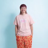 MOKO2 WINDOW SS TEE : OFF PINK