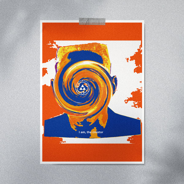 THINK ART POSTER : orange