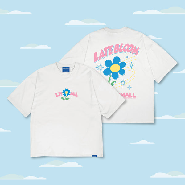 LATE BLOOM SS Tee : white