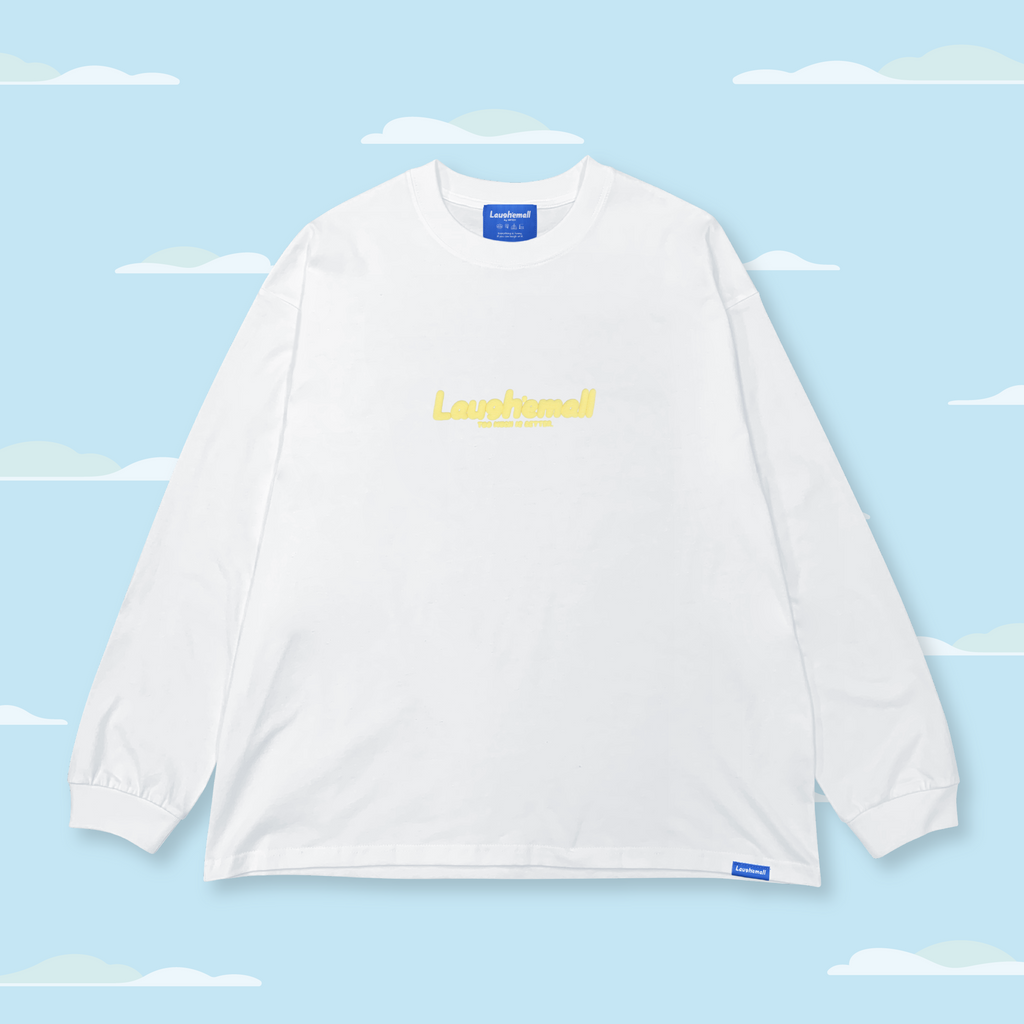 BASIC LOGO L/S TEE - MILK YELLOW